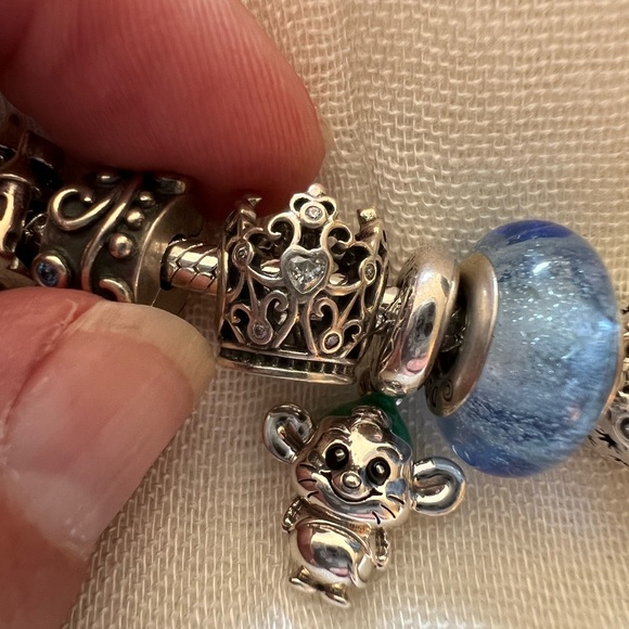 Authentic Pandora Disney Cinderella Bracelet Plus Charms - Picture 13 of 16